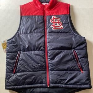 Mitchell & Ness St Louis Cardinals Puffer Vest Men 2xl MBL